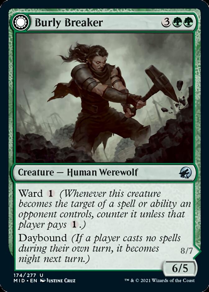 Burly Breaker // Dire-Strain Demolisher [Innistrad: Midnight Hunt] | Cards and Coasters CA