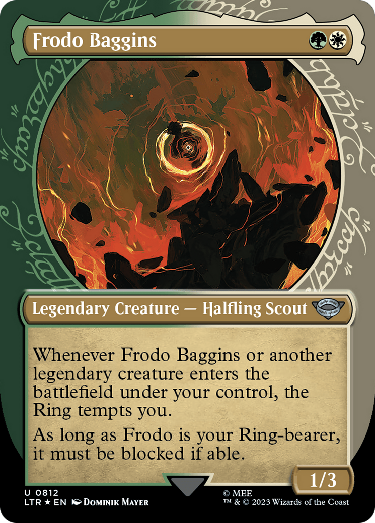 Frodo Baggins (Showcase) (Surge Foil) [The Lord of the Rings: Tales of Middle-Earth] | Cards and Coasters CA