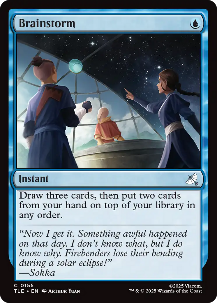 Brainstorm [Avatar: The Last Airbender: Eternal-Legal] | Cards and Coasters CA