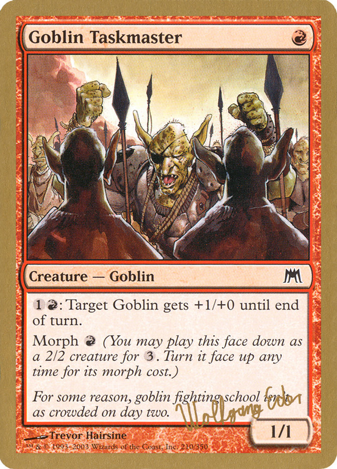 Goblin Taskmaster (Wolfgang Eder) [World Championship Decks 2003] | Cards and Coasters CA