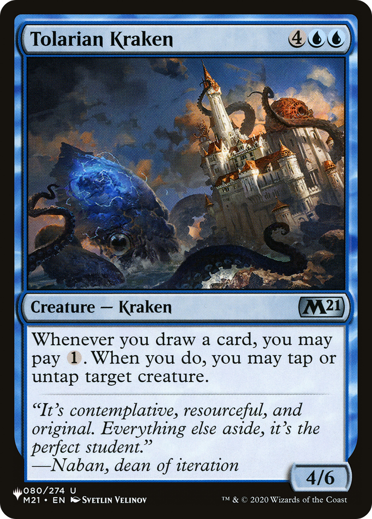 Tolarian Kraken [The List Reprints] | Cards and Coasters CA