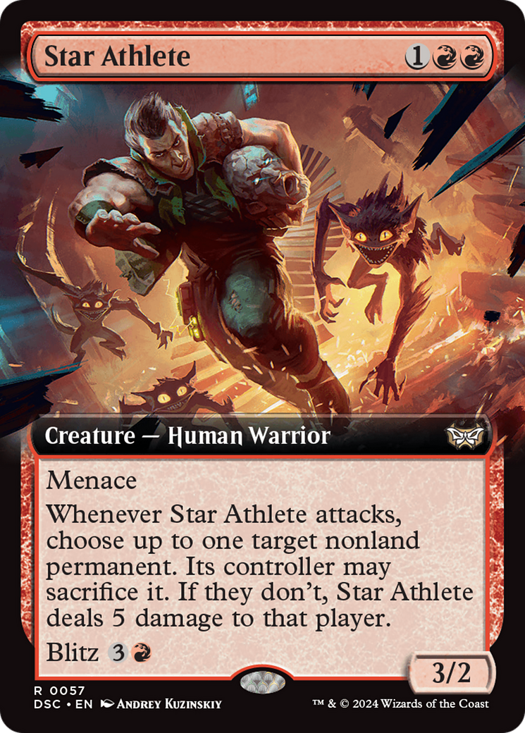 Star Athlete (Extended Art) [Duskmourn: House of Horror Commander] | Cards and Coasters CA