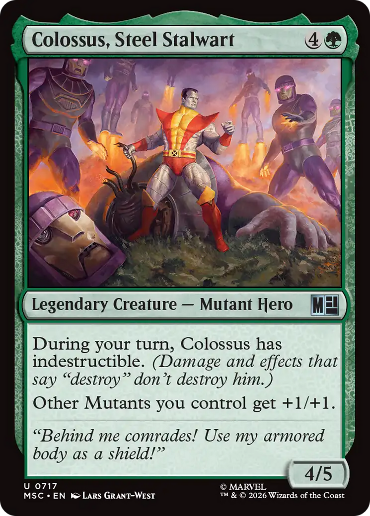 Colossus, Steel Stalwart [Marvel Super Heroes Commander] | Cards and Coasters CA
