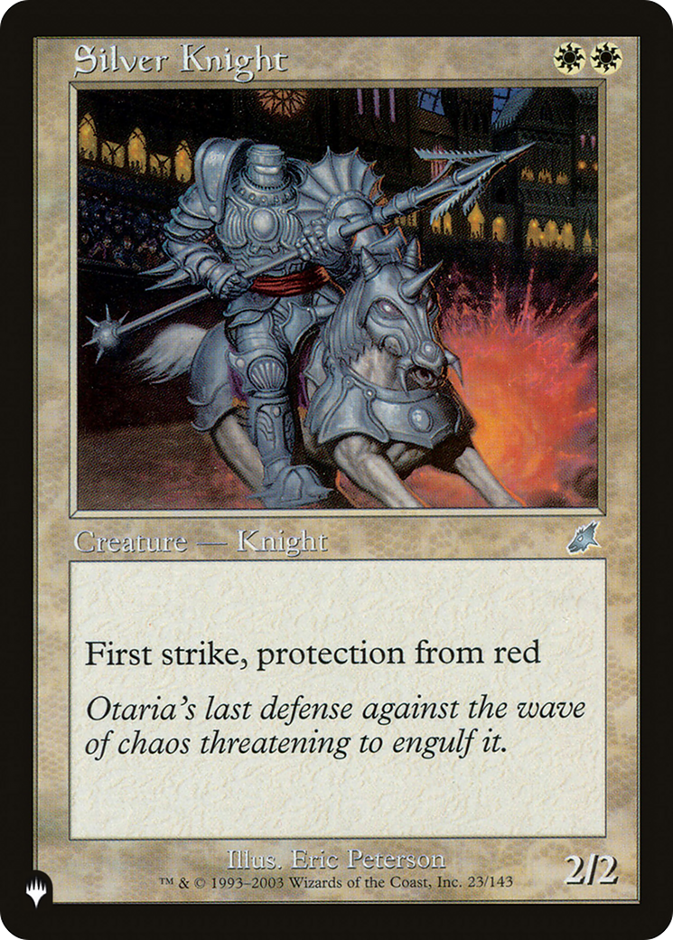 Silver Knight [The List Reprints] | Cards and Coasters CA