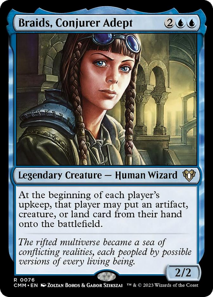 Braids, Conjurer Adept [Commander Masters] | Cards and Coasters CA