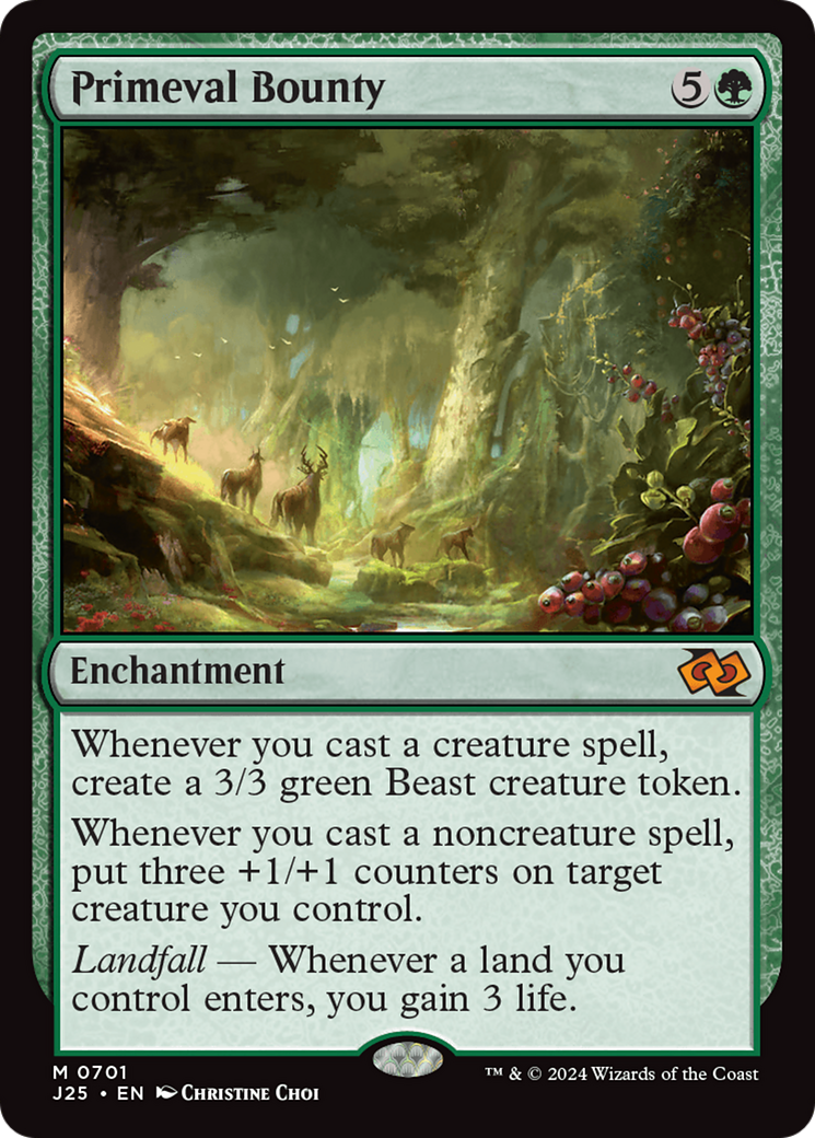 Primeval Bounty [Foundations Jumpstart] | Cards and Coasters CA