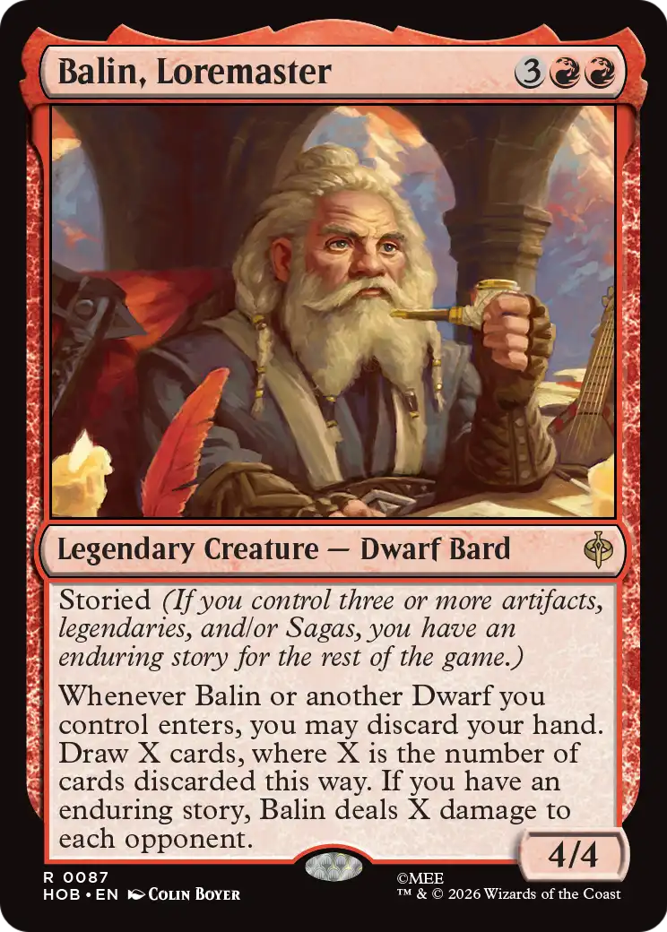 Balin, Tremaster [The Hobbit] | Cards and Coasters CA