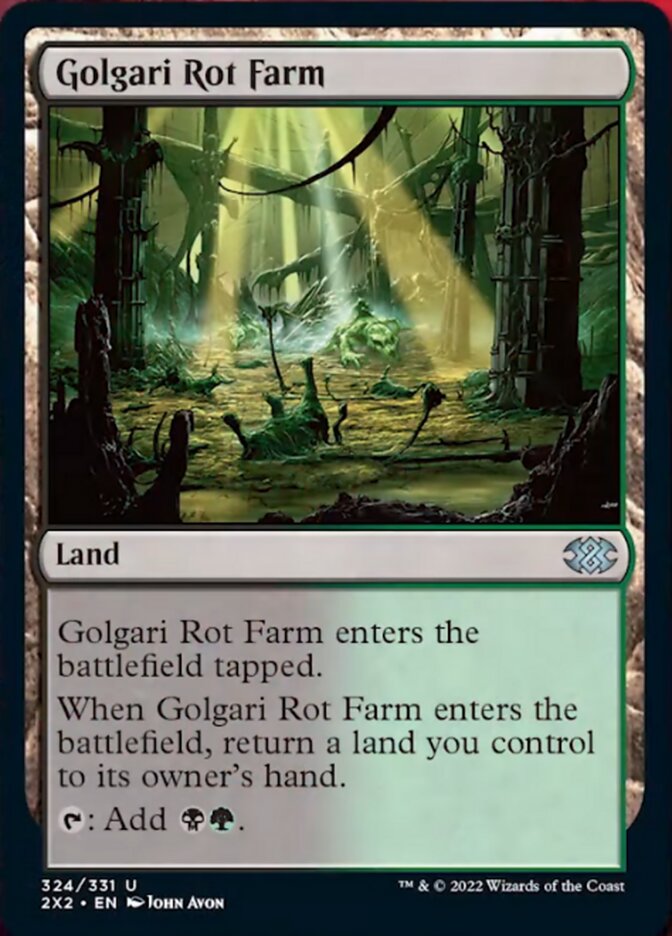 Golgari Rot Farm [Double Masters 2022] | Cards and Coasters CA
