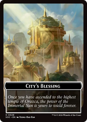 Food // City's Blessing Double-Sided Token [Secrets of Strixhaven Commander Tokens] | Cards and Coasters CA