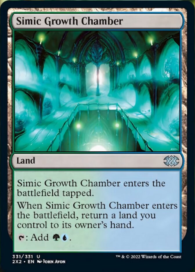 Simic Growth Chamber [Double Masters 2022] | Cards and Coasters CA