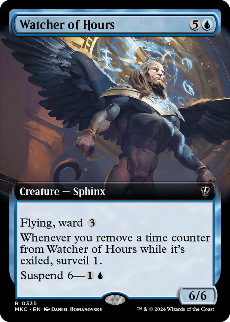 Watcher of Hours (Extended Art) [Murders at Karlov Manor Commander] | Cards and Coasters CA