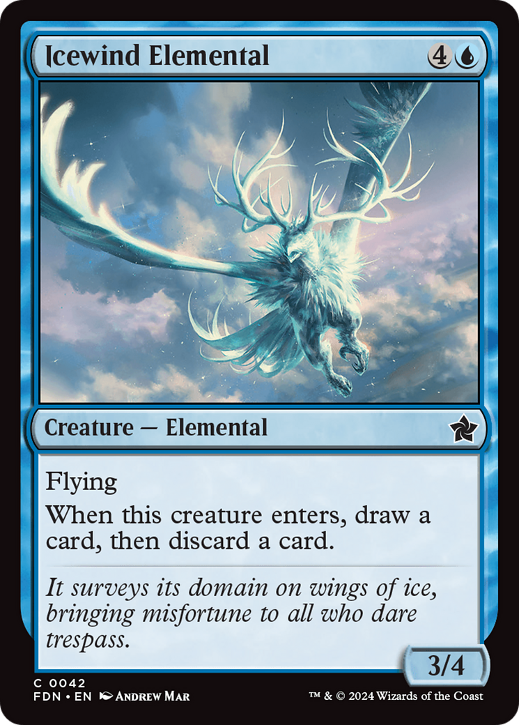 Icewind Elemental [Foundations] | Cards and Coasters CA