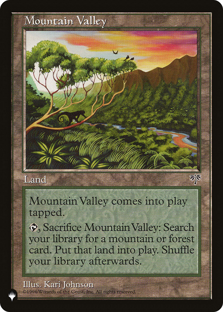 Mountain Valley [The List] | Cards and Coasters CA
