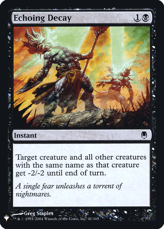 Echoing Decay [Mystery Booster] | Cards and Coasters CA