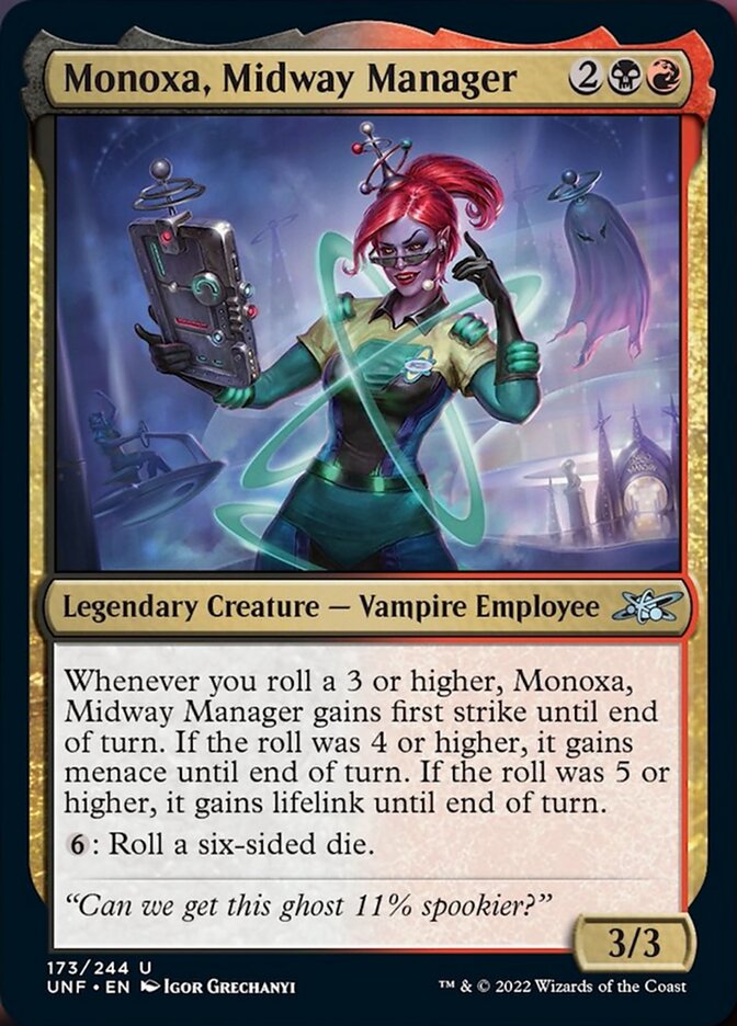 Monoxa, Midway Manager [Unfinity] | Cards and Coasters CA