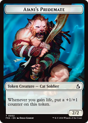 Ajani's Pridemate // Ajani Resolute Double-Sided Token [Reality Fracture Tokens] | Cards and Coasters CA