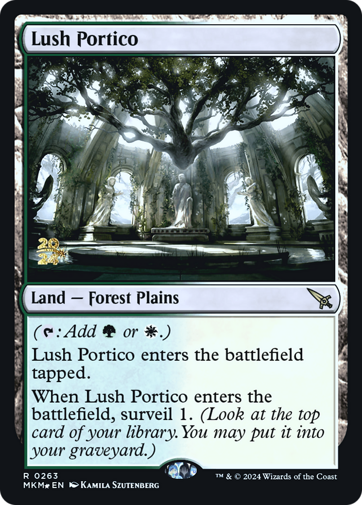 Lush Portico [Murders at Karlov Manor Prerelease Promos] | Cards and Coasters CA