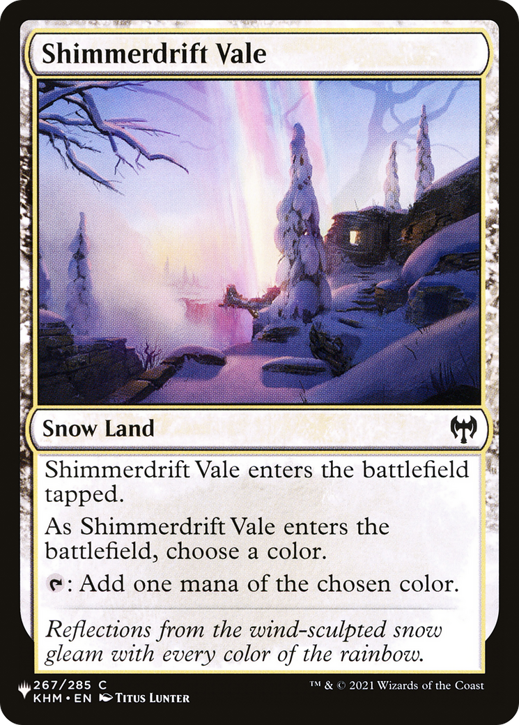 Shimmerdrift Vale [The List Reprints] | Cards and Coasters CA