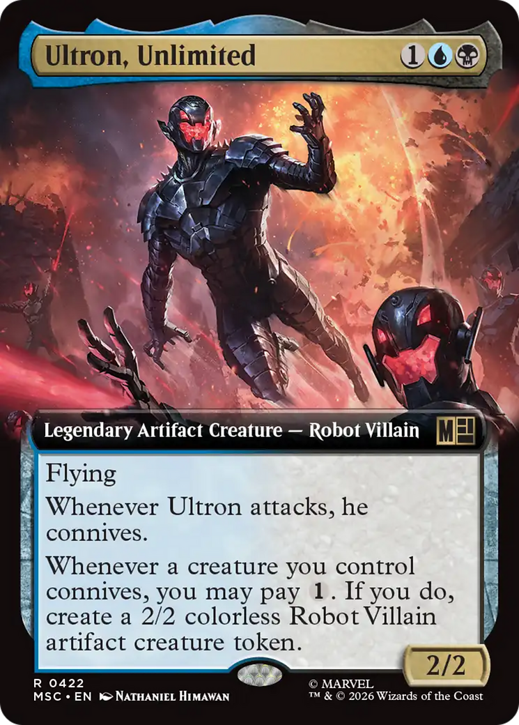Ultron, Unlimited (Extended Art) [Marvel Super Heroes Commander] | Cards and Coasters CA