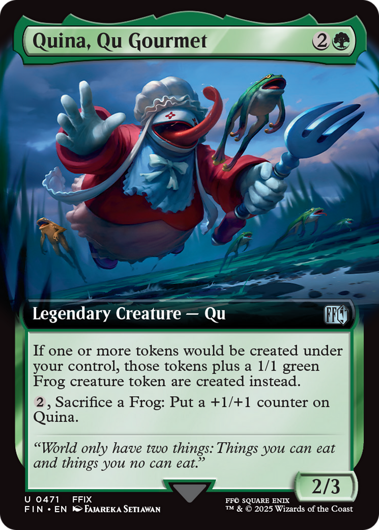 Quina, Qu Gourmet (Extended Art) [FINAL FANTASY] | Cards and Coasters CA