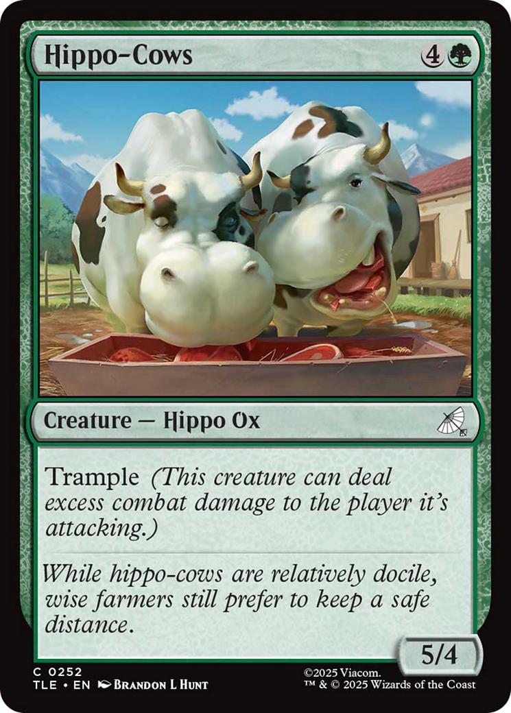 Hippo-Cows [Avatar: The Last Airbender: Eternal-Legal] | Cards and Coasters CA