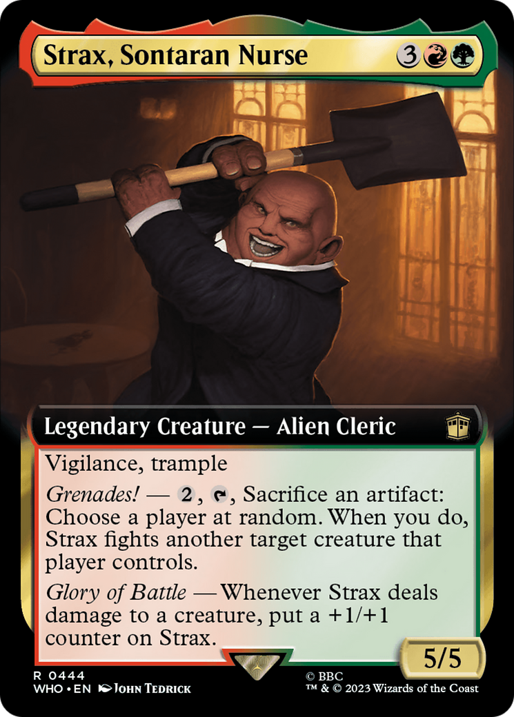 Strax, Sontaran Nurse (Extended Art) [Doctor Who] | Cards and Coasters CA