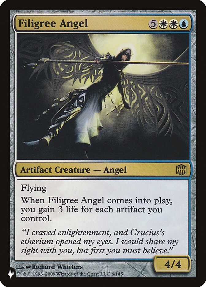 Filigree Angel [The List] | Cards and Coasters CA