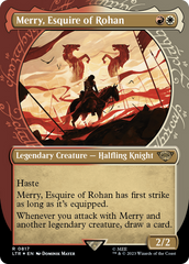 Merry, Esquire of Rohan (Showcase) (Surge Foil) [The Lord of the Rings: Tales of Middle-Earth] | Cards and Coasters CA