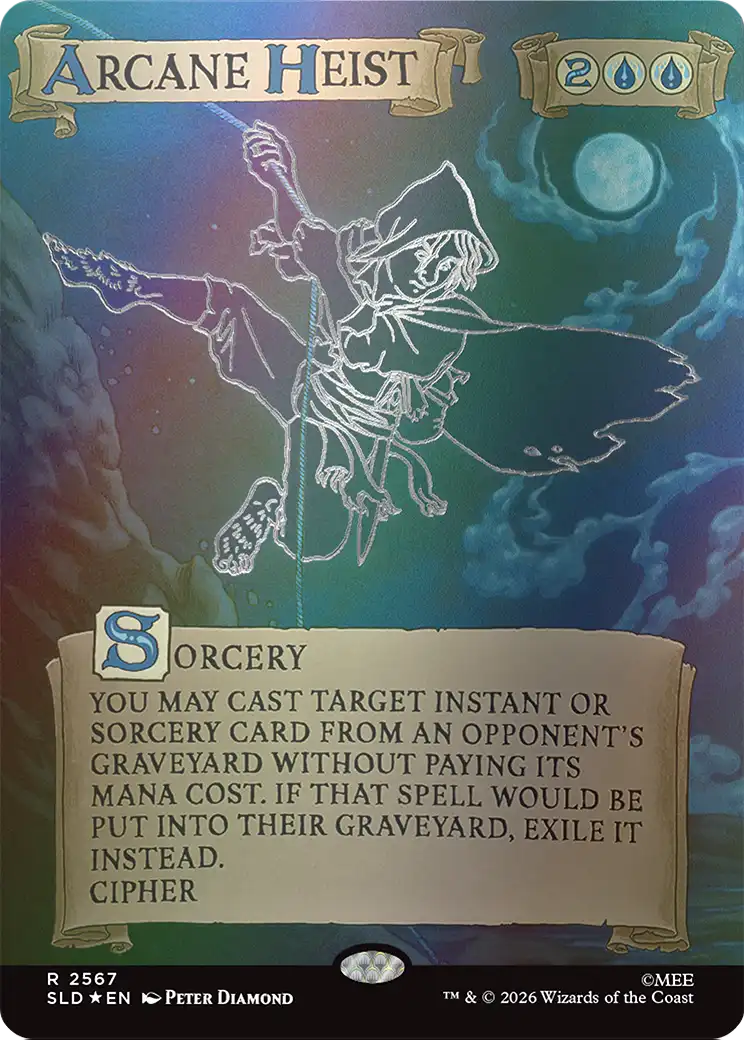 Arcane Heist (Out Of Sight Foil) [Secret Lair Drop Series] | Cards and Coasters CA