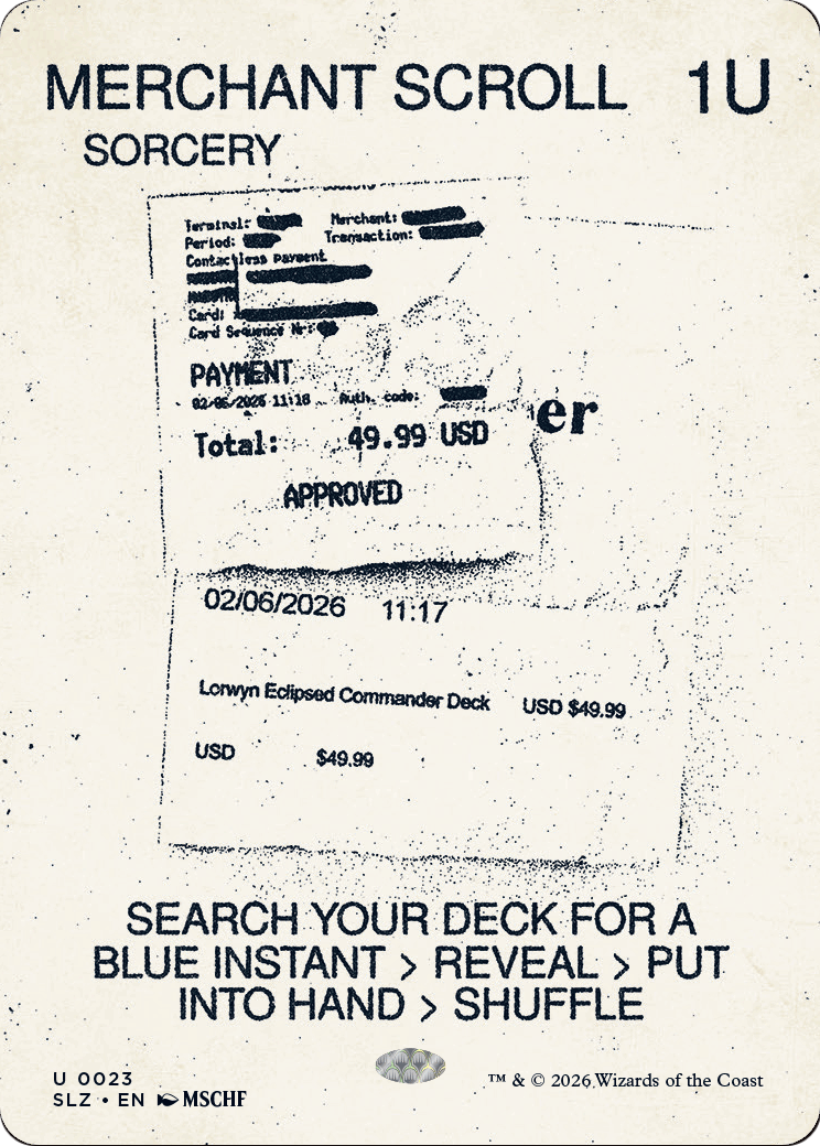 Merchant Scroll (0023) [Secret Lair x MSCHF: The Zeta Set] | Cards and Coasters CA