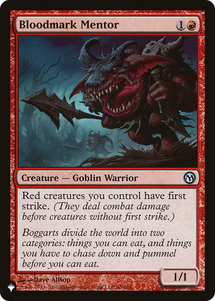 Bloodmark Mentor [The List] | Cards and Coasters CA