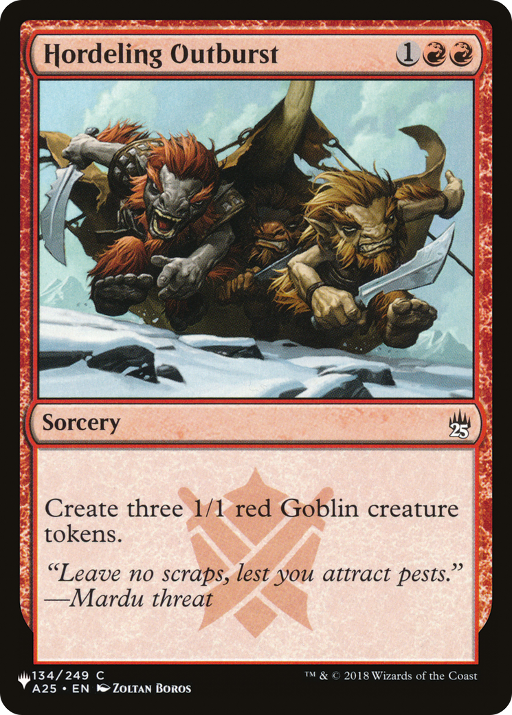 Hordeling Outburst [The List] | Cards and Coasters CA