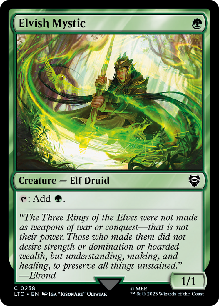 Elvish Mystic [The Lord of the Rings: Tales of Middle-Earth Commander] | Cards and Coasters CA