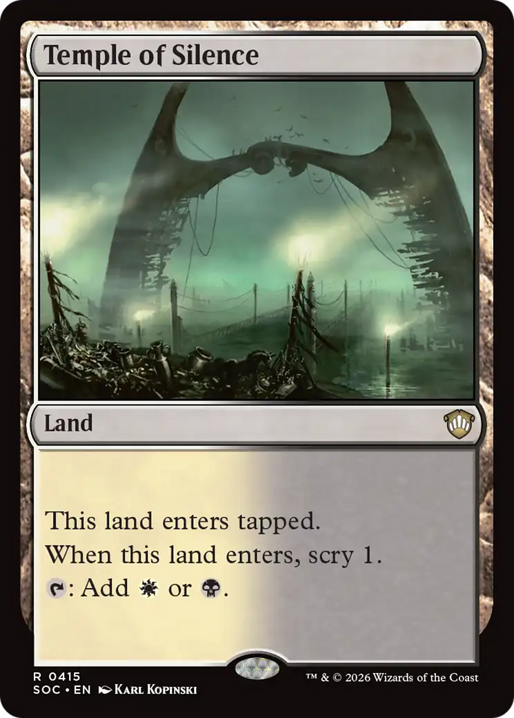 Temple of Silence [Secrets of Strixhaven Commander] | Cards and Coasters CA