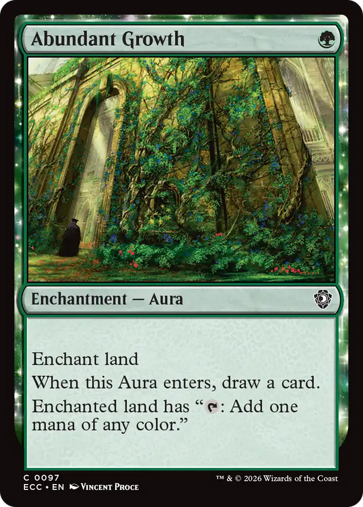 Abundant Growth [Lorwyn Eclipsed Commander] | Cards and Coasters CA