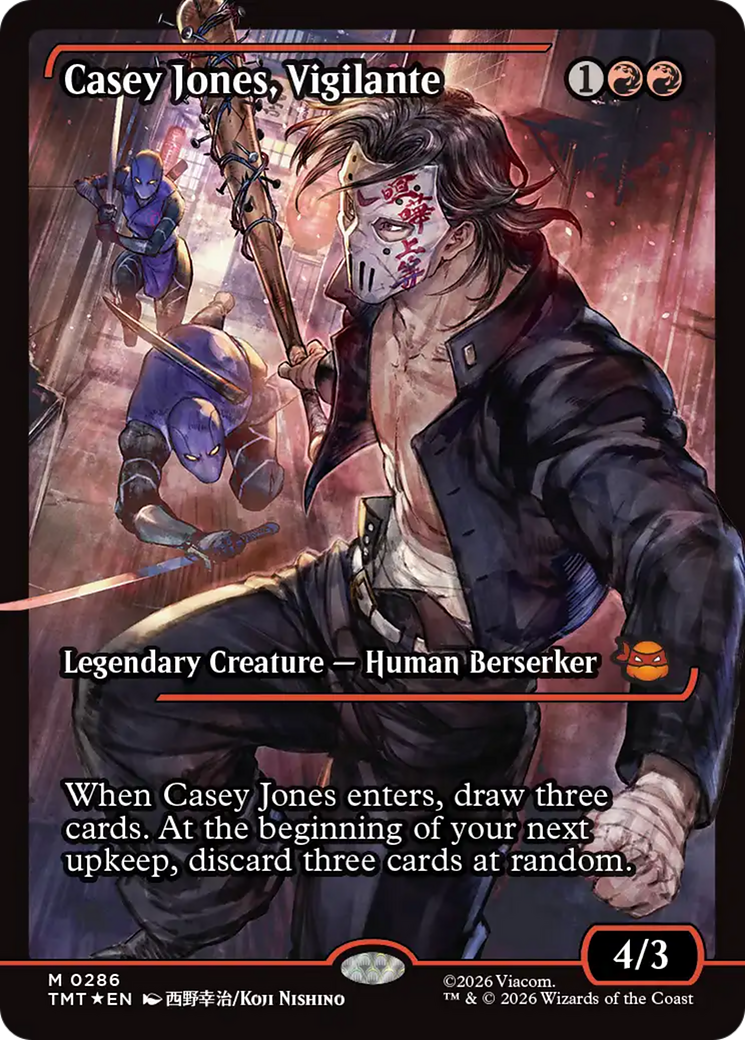 Casey Jones, Vigilante (0286) (Showcase) [Teenage Mutant Ninja Turtles] | Cards and Coasters CA