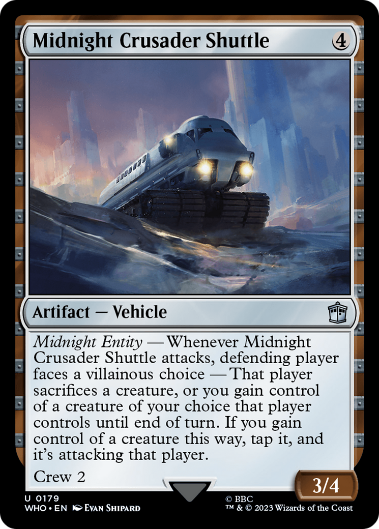 Midnight Crusader Shuttle [Doctor Who] | Cards and Coasters CA