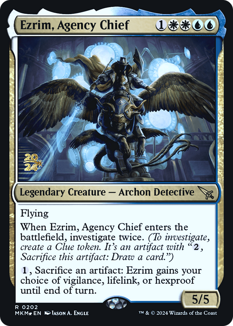 Ezrim, Agency Chief [Murders at Karlov Manor Prerelease Promos] | Cards and Coasters CA