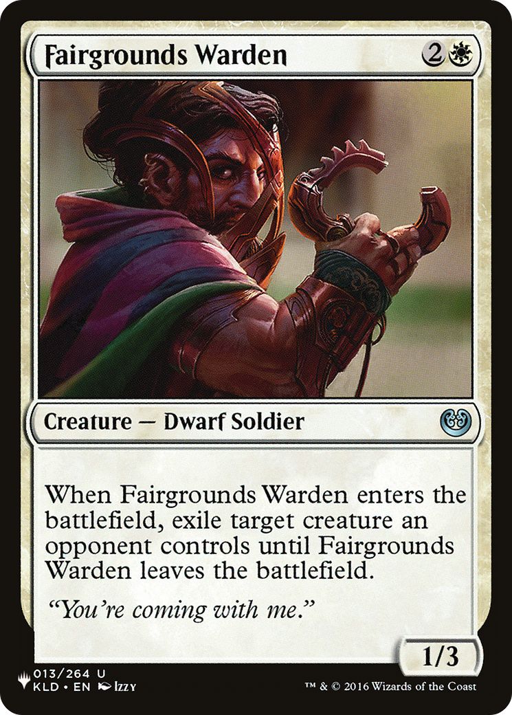 Fairgrounds Warden [The List Reprints] | Cards and Coasters CA