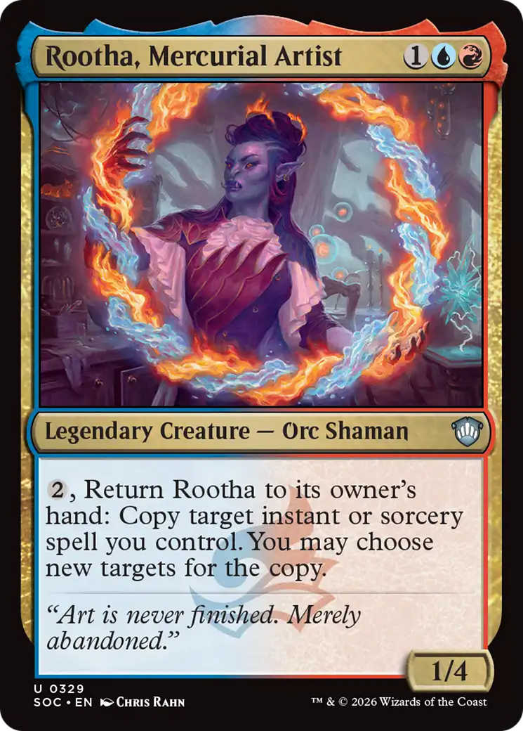 Rootha, Mercurial Artist [Secrets of Strixhaven Commander] | Cards and Coasters CA