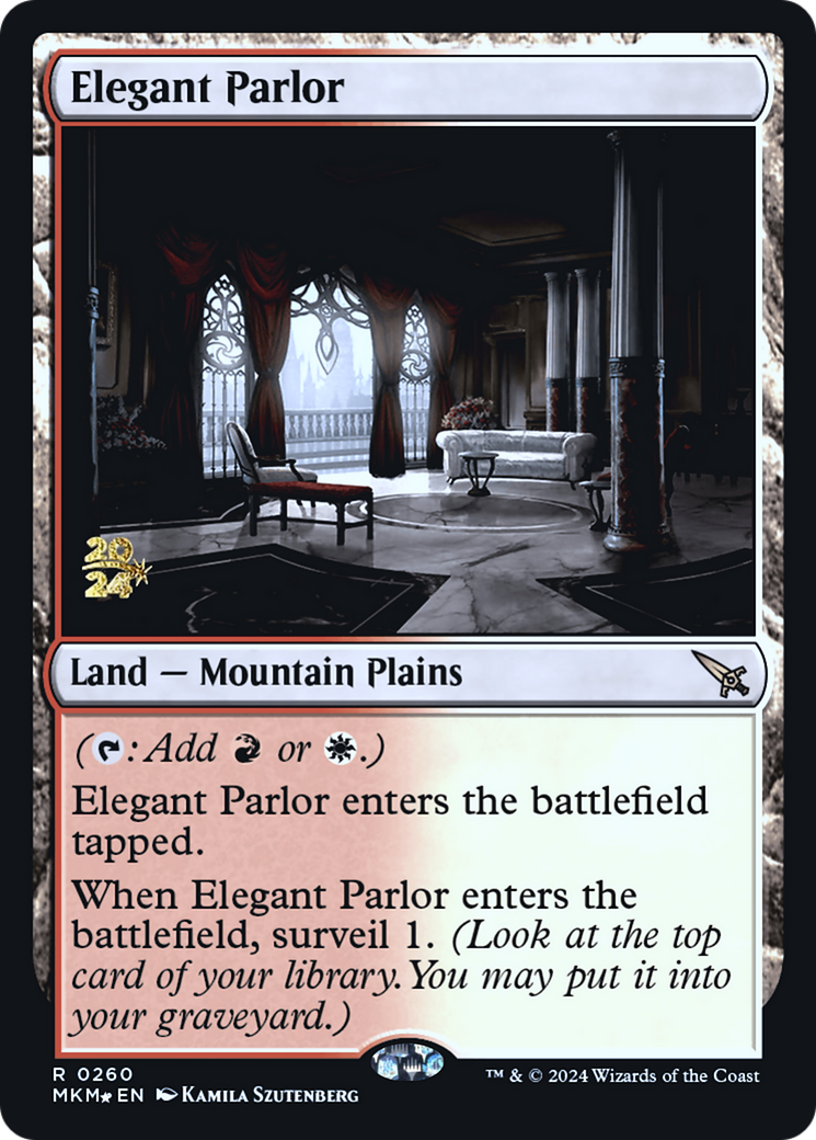 Elegant Parlor [Murders at Karlov Manor Prerelease Promos] | Cards and Coasters CA