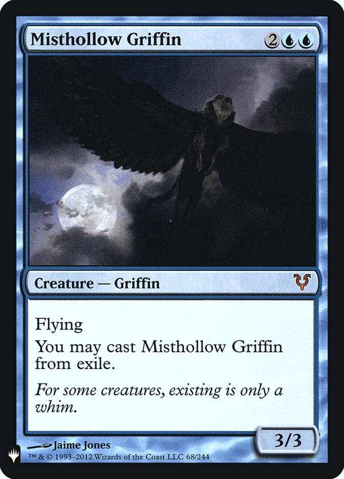 Misthollow Griffin [Mystery Booster] | Cards and Coasters CA