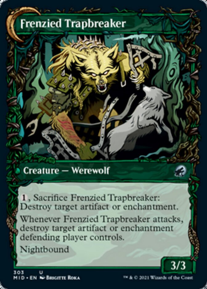 Outland Liberator // Frenzied Trapbreaker (Showcase Equinox) [Innistrad: Midnight Hunt] | Cards and Coasters CA
