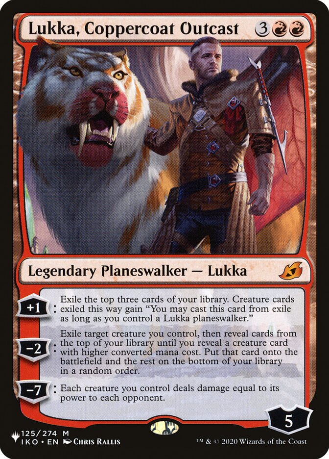 Lukka, Coppercoat Outcast [The List] | Cards and Coasters CA