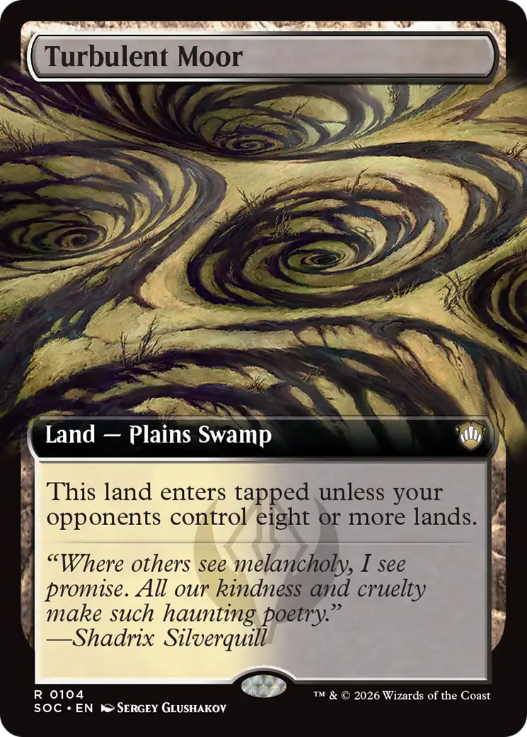 Turbulent Moor (Extended Art) [Secrets of Strixhaven Commander] | Cards and Coasters CA