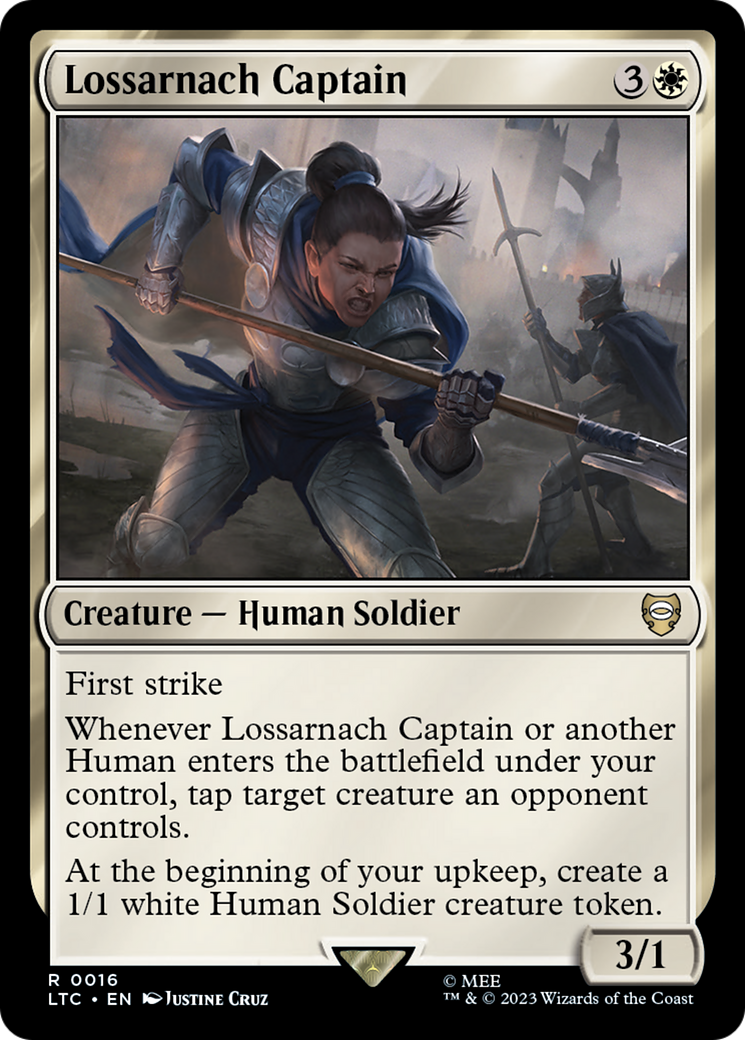 Lossarnach Captain [The Lord of the Rings: Tales of Middle-Earth Commander] | Cards and Coasters CA