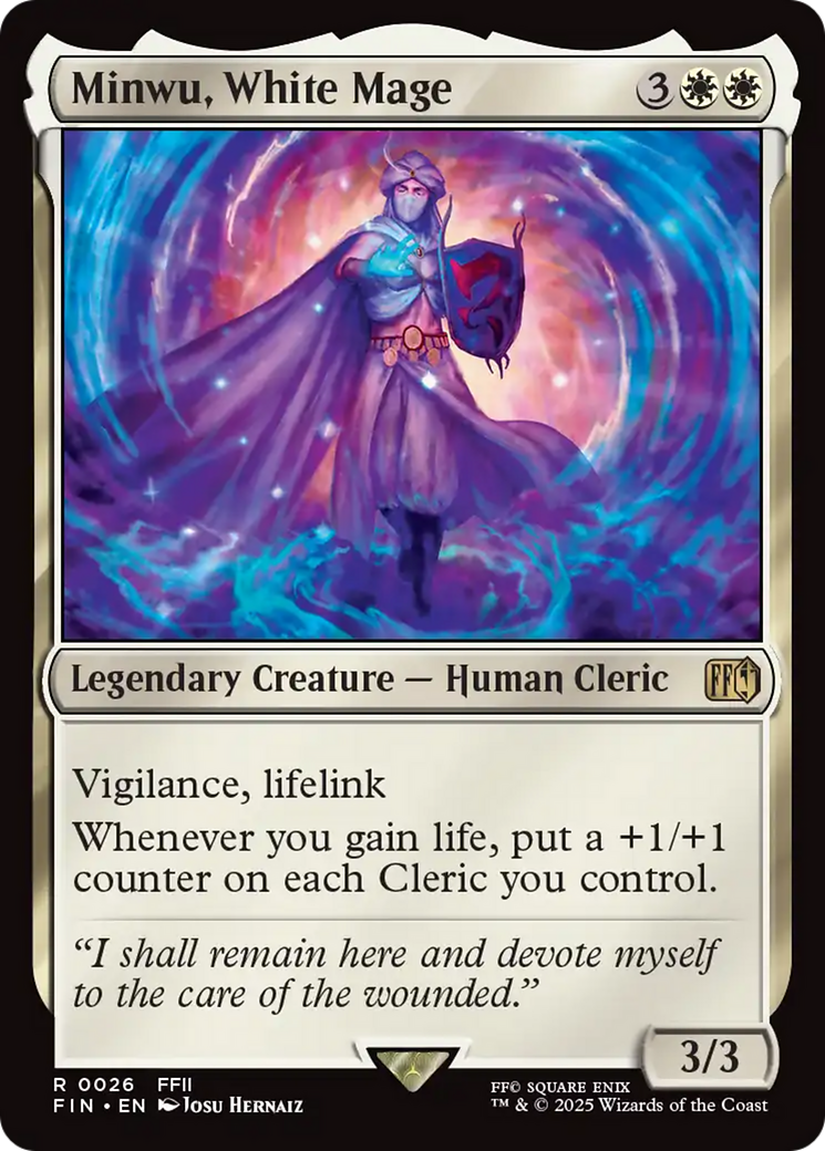 Minwu, White Mage [FINAL FANTASY] | Cards and Coasters CA