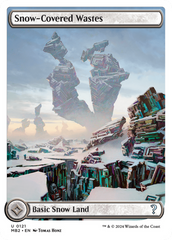 Snow-Covered Wastes (White Border) [Mystery Booster 2] | Cards and Coasters CA