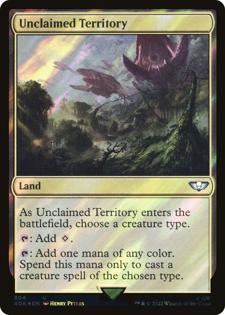 Unclaimed Territory (Surge Foil) [Marvel Super Heroes Commander] | Cards and Coasters CA