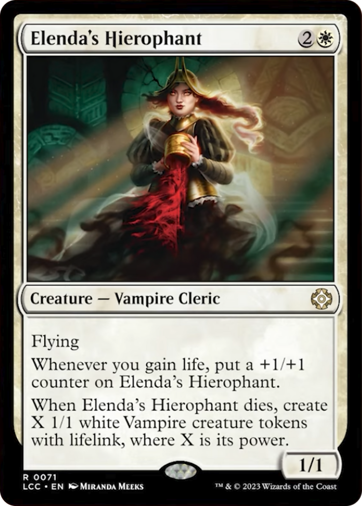 Elenda's Hierophant [The Lost Caverns of Ixalan Commander] | Cards and Coasters CA